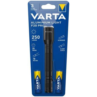 Varta - Aluminium Light F20 Pro led Taschenlampe batteriebetrieben 250 lm 35 h