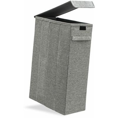 50L Wäschekorb mit Deckel - 20x40x60 Wäschesammler Schmal - Wäsche Nischenregal Image