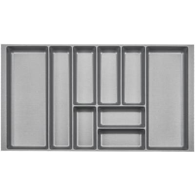 So-tech - orga-box 2 Besteckeinsatz Tiefe 462 mm für Nobilia Küchen Canvas-Struktur silbergrau Image