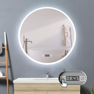 Acezanble - led Rund Spiegel Badspiegel mit Beleuchtung Badspiegel Badezimmerspiegel Touch 60cm