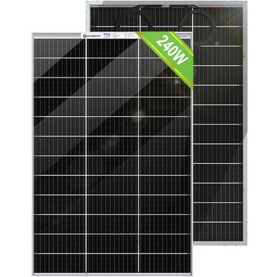 120W/240W Bifaziale Solarpanel Glas-Glas Solarmodul Monokristallin 12V Solarpanel Kit 2 Stück 120W Image