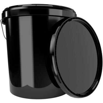 Fixedbyu - Eimer mit Deckel 16 Liter schwarz - lebensmittelecht, luftdicht, stabil,recycelbar Image