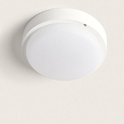 LED-Deckenleuchte 25W Rund für Aussen Ø175 mm IP65 mit Bewegungsmelder Hublot Weiss 6500K Kaltweiß Image