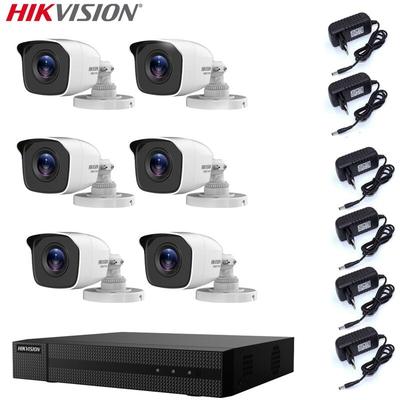 Hikvision - videoüberwachungsset dvr 8 kanäle 6 kameras 4 mpx