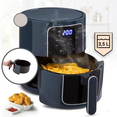 Klarstein - Heißluftfriteuse, Air Fryer zum Frittieren, Friteuse mit Touch-Bedienfeld, Timer,