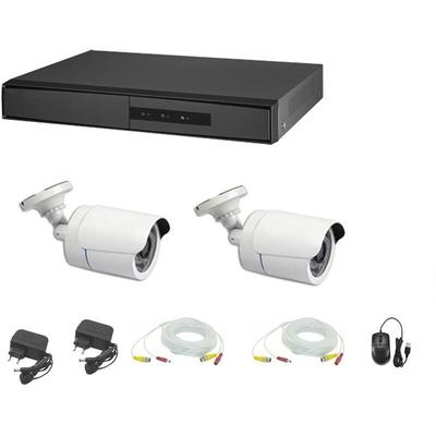 Housecurity - videoüberwachung kit ahd cloud dvr 4 kanäle 2 kameras 5 mpx kabel