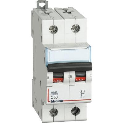 Bticino - FA81NC50 Thermisch-magnetischer Schutzschalter C50 1P+N 2M 4500A Image