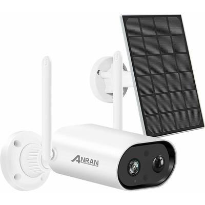 Anran - berwachungskamera Aussen Akku mit Solarpanel, Kabellose Solar wlan Kamera Outdoor mit pir