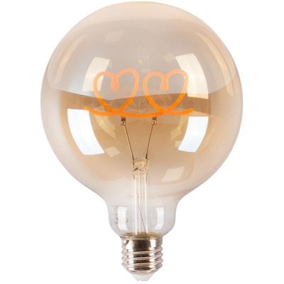 Dekorative Filament-Lampe "Hearts" E27 G125 - 4W - 2200K