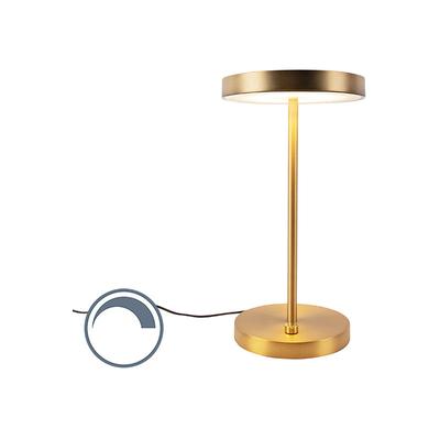 Qazqa - Moderne Tischleuchte bronze inkl. led - Disco Image