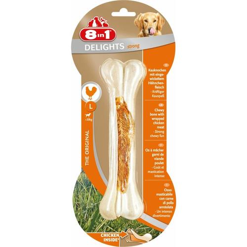 8in1 - Kauknochen Delights Strong l Leckerli Kausnack Hundefutter