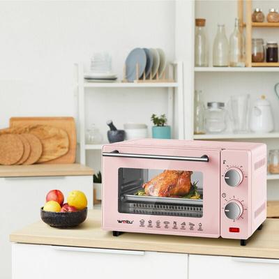 Woltu - Mini Backofen 10 Liter, 650 Watt Toasterofen Pizzaofen Krümelblech mit Timer Minibackofen