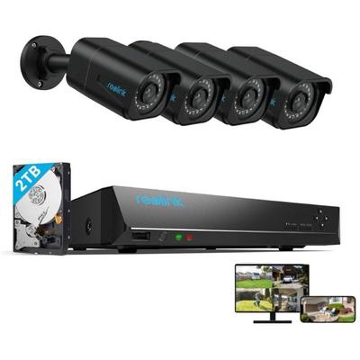 8MP Überwachungskamera Set Outdoor, 4X 8MP PoE Bullet Überwachungskamera+8CH 2TB hdd nvr, Image