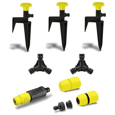 Kärcher Sprühregner Drei-Wege-Kupplung Spritzen-Set Bewässerungs Set Klicksystem Image