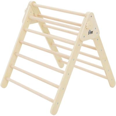 Joyz - Kletterdreieck für Kinder ab 2 Jahre, Natur, Klettergerüst Indoor aus Massivholz, Pikler