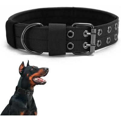 Taktisches Hundehalsband- Military Verstellbares Nylon Hundehalsband für mittelgroße Hunde Großes