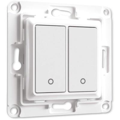 Wandtaster Wall Switch 2, weiß, 2-fach - Shelly Image