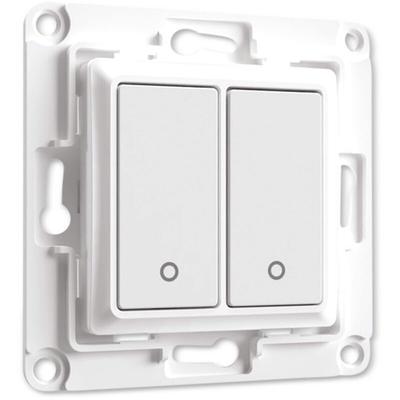 Wandtaster Wall Switch 2, weiß, 2-fach - Shelly