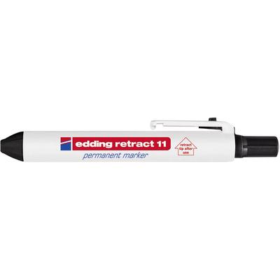 Edding - retract 11 4-11001 Permanentmarker Schwarz wasserfest: Ja Image