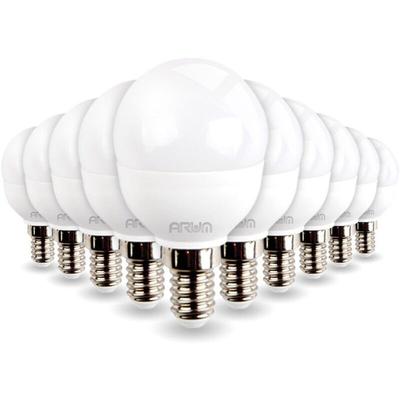 Arum Lighting - Set mit 10 LED-Lampen E14 P45 5,5 w Eq 40 w Farbtemperatur: 4000K neutralweiß Image