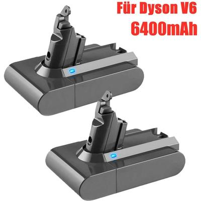 Pdstation - 2X 6400mAh Für Dyson V6 Ersatzakku DC58 DC59 SV03 SV09 DC74 DC62 DC61 de Image