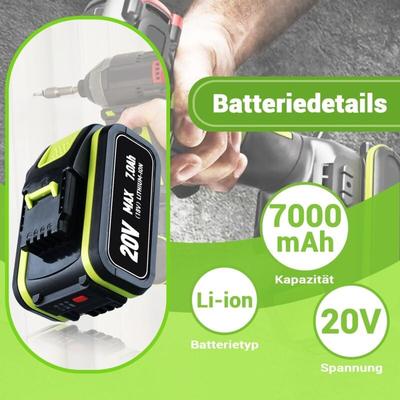 2X 7.0Ah Ersatzakkus für Worx Akku 20V WA3551 mit Ladestandanzeige Wiederaufladbarer Image