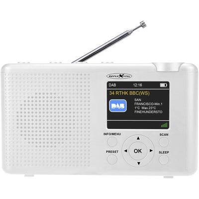 Reflexion - TRA23DAB/WH Tischradio dab+, dab, ukw dab+, ukw wiederaufladbar Weiß Image