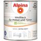 Alpina - Weißlack für Möbel und Türen 750 ml weiß extra matt Möbellack Türenlack