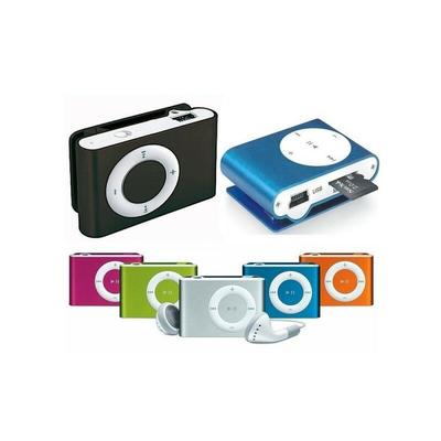 Trade Shop Traesio - mini MP3 player clip usb unterstützt 32GB micro sd fm radio lithium batterie