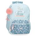 Movom Live Your Dreams Schulrucksack, Grün, 31 x 42 x 13 cm, Polyester, 16,93 l, grün, Schulrucksack