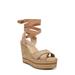 Vaughn Ankle Wrap Espadrille Platform Wedge Sandal