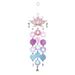 OM Gallery 378957 - 18" Lotus - Round Capiz Blue/Pink Wind Chime