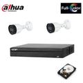 Kit Videosorveglianza Ip 2 Telecamere Dahua 2 Mpx Full Color Hd 2 Tb