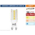 Universo - lampadina led G9 spotlight 4W tubolare smd chip 2835 ac 180/265V 120 lumen /watt