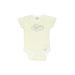 Gerber Short Sleeve Onesie: Yellow Print Bottoms - Size 3-6 Month