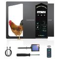 Dadypet Electric kitchen utensil grinder Coop Door Solar Powered Manual Mode Remote Timer Manual 4 Modes Aluminum LCD Screen Weatherproof - / Timer / coop Door Chicken - Chicken Remote Au