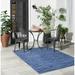 Nourison Modern Solid Indoor/Outdoor Area Rug 9 x 12 - Blue/Green