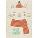 Wellsay Garden Flag Double Sided Winter Cute Cat Fade Resistant Burlap Seasonal Flags 12x18 Inch Yard Flag for Outside Lawn Patio Porch House Decor