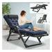 Folding Chair Recliner Patio Lounge Beach Chair Adjustable Outdoor