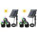 2pcs Solar Pond Lights 3 in 1 RGB LED Landscape Spotlights Color Changing Underwater Pond Lights