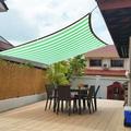 Summer Savings Clearance! Shldybc Sun Shade Sails Canopy Outdoor Sunny Shade Cloth Pergola and Backyard Patio Sunshade With Protection Heat Material Reinforced Grommetsï¼ˆGray and White Stripesï¼‰