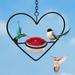 LWITHSZG Hummingbird Feeder and Bird Bath for Outdoors for Small Birds - Hummingbird Feeder Pots Hanging in Bright Colors to Attract Hummingbirds to Feed