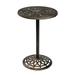 Ktaxon 40 in Outdoor Bistro Pub Table Round Patio Bar Height Cocktail Table Bar Height Table for Outdoor and Indoor Antique Bronze