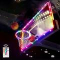 LED Basketball Hoop Light Rim and Backboard SEGMART Remote Control Basketball Rim Light with 16 Colors 7 Flashing Mode for Playing Basketball in The Dark (Rim and Backboard not Included)