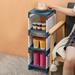 TUOBARR Storage Cart for Laundry Room Organization 4 Tier Shelving Unit Utility Cart Storage Rack for Kitchen Bathroom Laundry Narrow Places