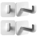 4 Pcs Nail Free Hanger Hook Drying Rack Storage Shelf Organizer Coat Foldable White The Hips