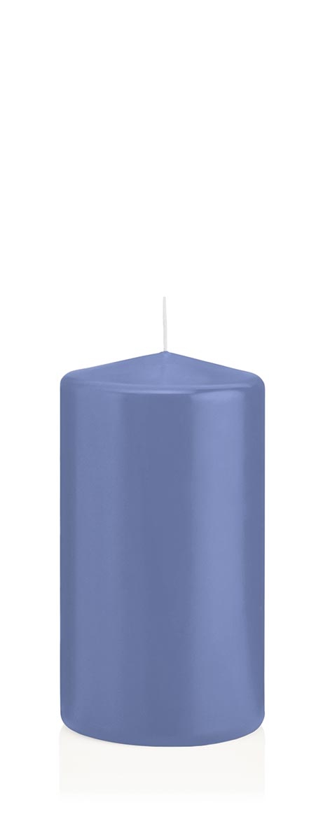Wiedemann Kerzen Stumpenkerzen Grau-Blau 150 x Ø 68 mm, 12 Stück Image