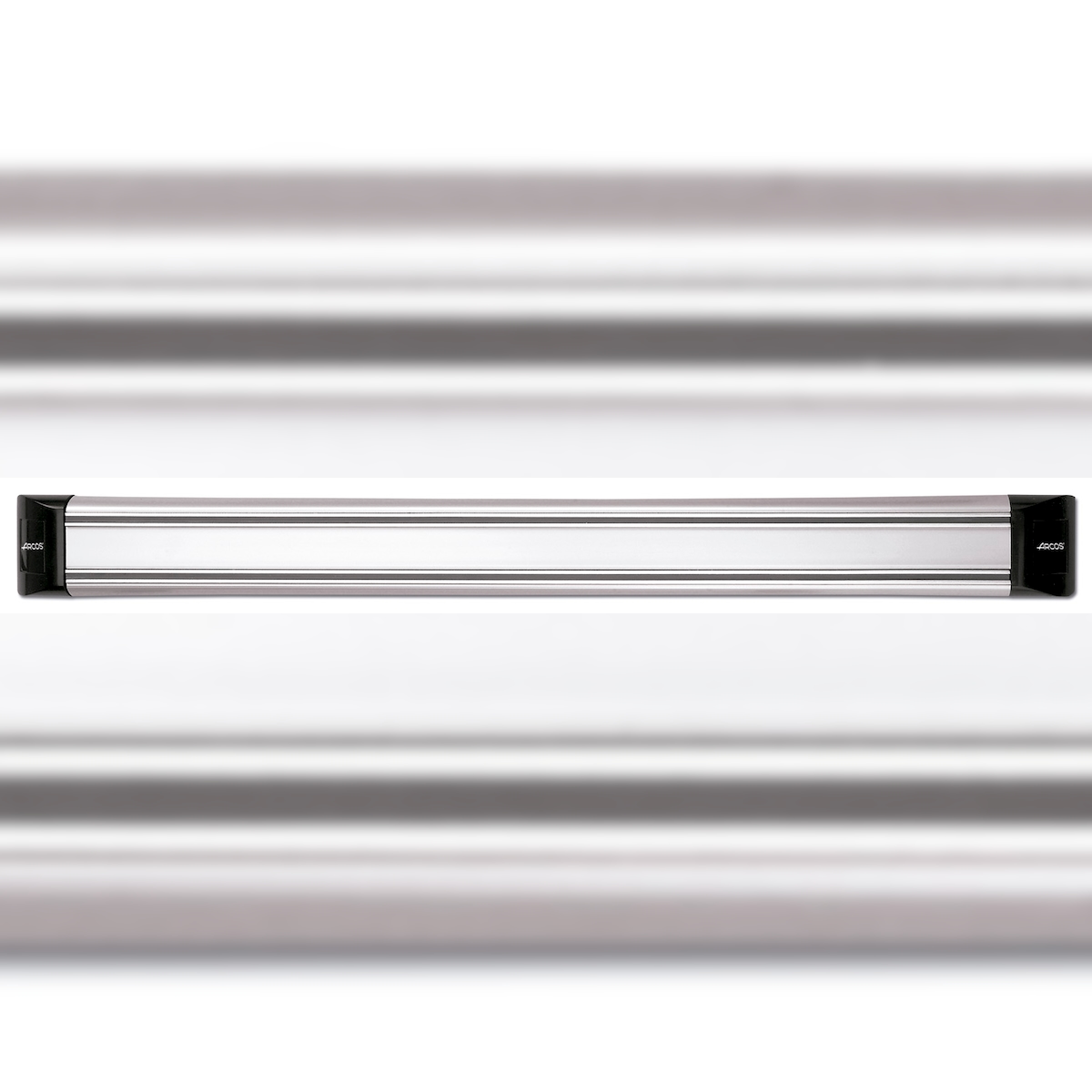 Arcos Magnetische Zahnstange Messer - Magnetische Zahnstange Messer - Gemacht aus PVC, Stahl und ABS 450 x 45 mm Farbe Schwarz und Grau Image