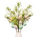 TOPRenddon Artificial Easter Stems Easter Spray with Eggs and Colorful Berries Decorative Spring Floral Stems Speckled Easter Egg Twig Branches for Easter Floral Arrangement Centerpiece