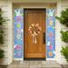 JNGSA Easter Decor room decor Easter Front Door Wreath Easter Bunny Wreath Spring Easter Decorations With Rose Bow Ribbon For Door Walls Windows Home Decoration Easter Decorations For The Ho